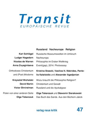 cover image of Transit 47. Europäische Revue